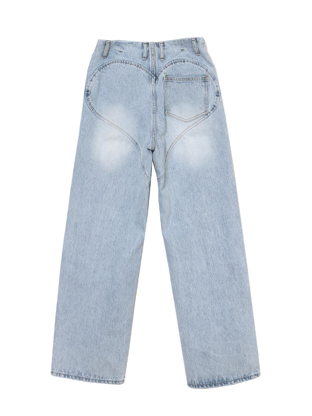 andmary アンドマリー Heart hip wide denim