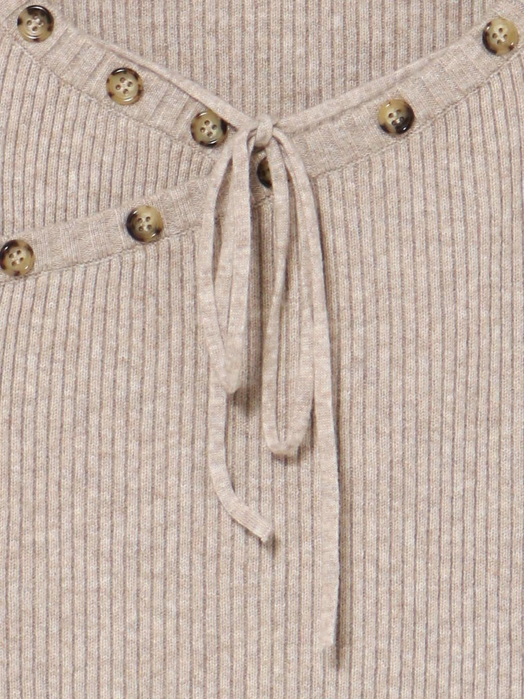 ANDMARY】Anita button knit tops