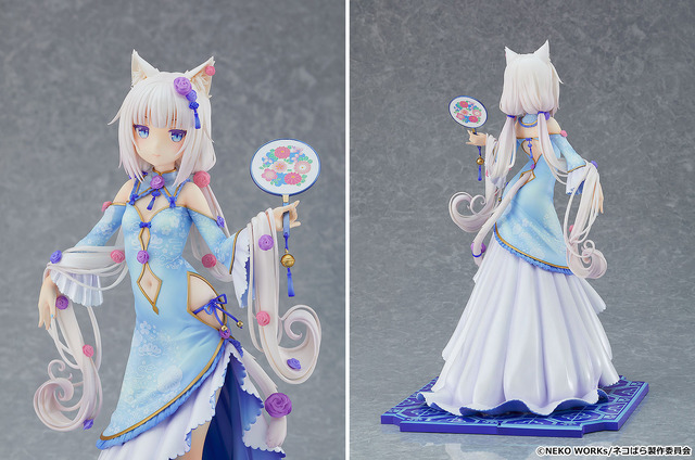 ネコぱら」水無月家の双子ネコ、ショコラとバニラが中華ロリータ姿で