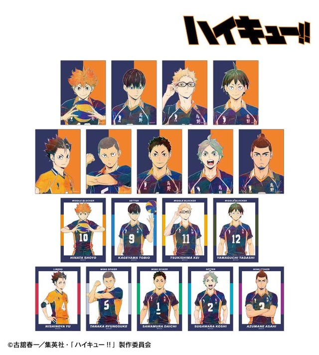 ハイキュー」日向、影山、菅原、澤村…烏野バレー部勢揃い！ 特大