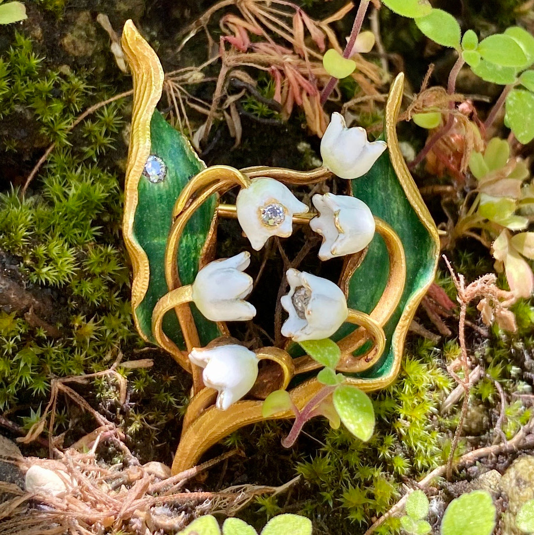 アールヌーヴォー鈴蘭ブローチ – 銀座アンティーク・アイ