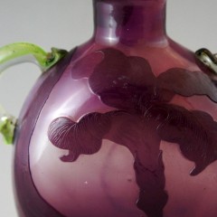 ドーム・ナンシー「蜻蛉文 耳付花瓶」《アンティックかとう》