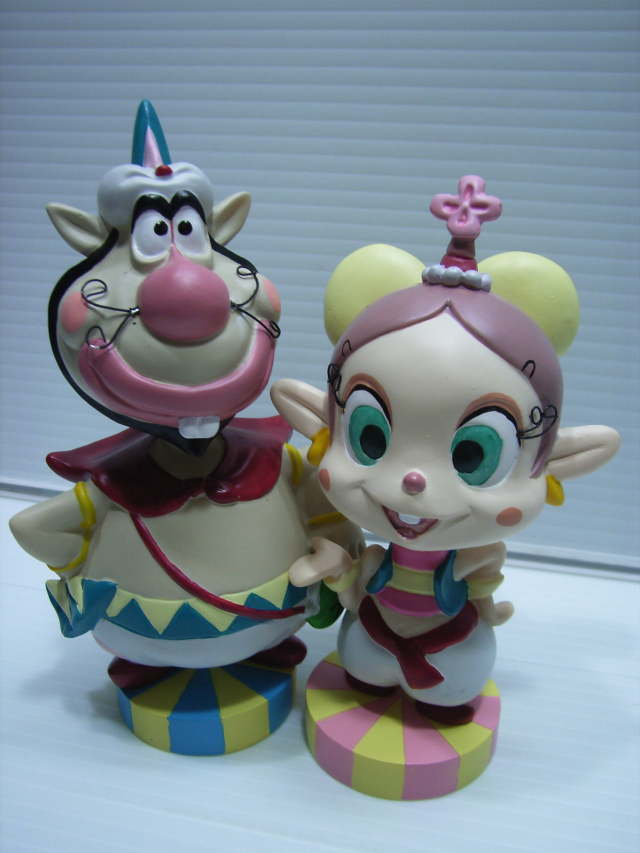 2体セット☆ハクション大魔王・アクビちゃん☆首ふり人形☆陶器製