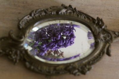 アンティークハンドミラー フランス 手鏡 ルイ15世 【Antiques Truffle