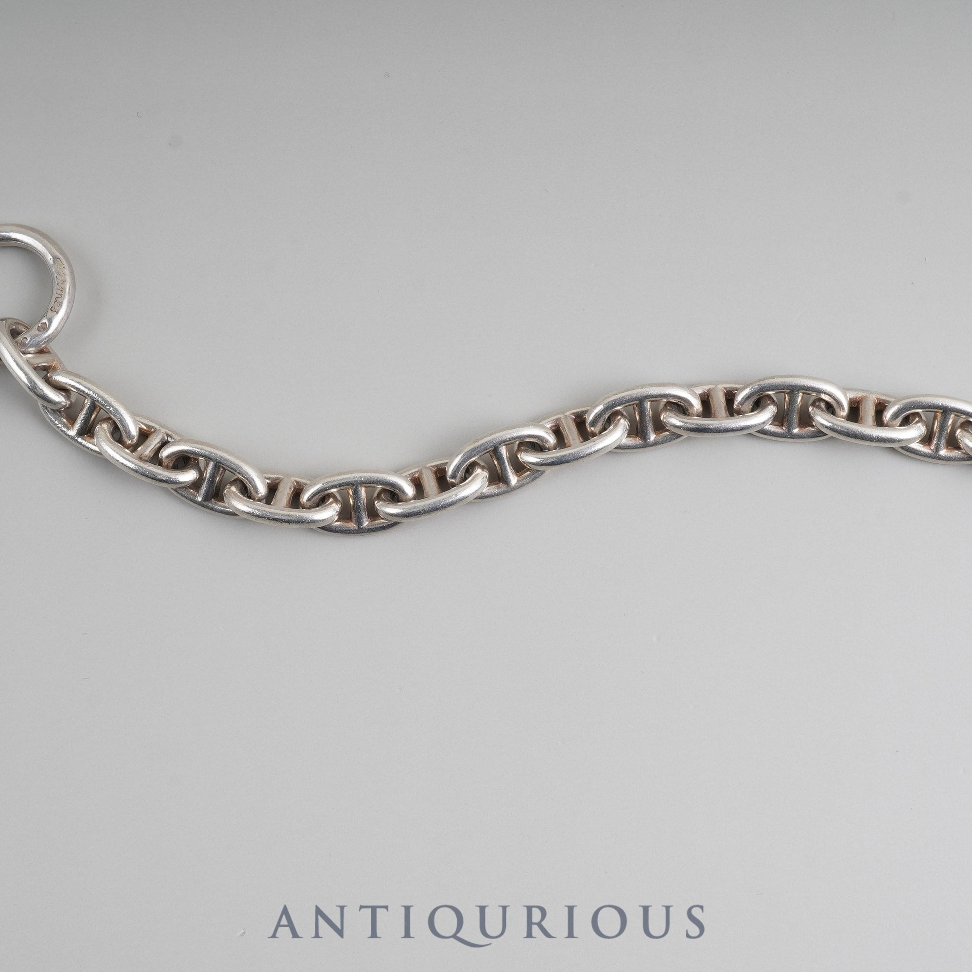 エルメス ブレスレット シェーヌダンクル MM 16コマ SV925 筆記体