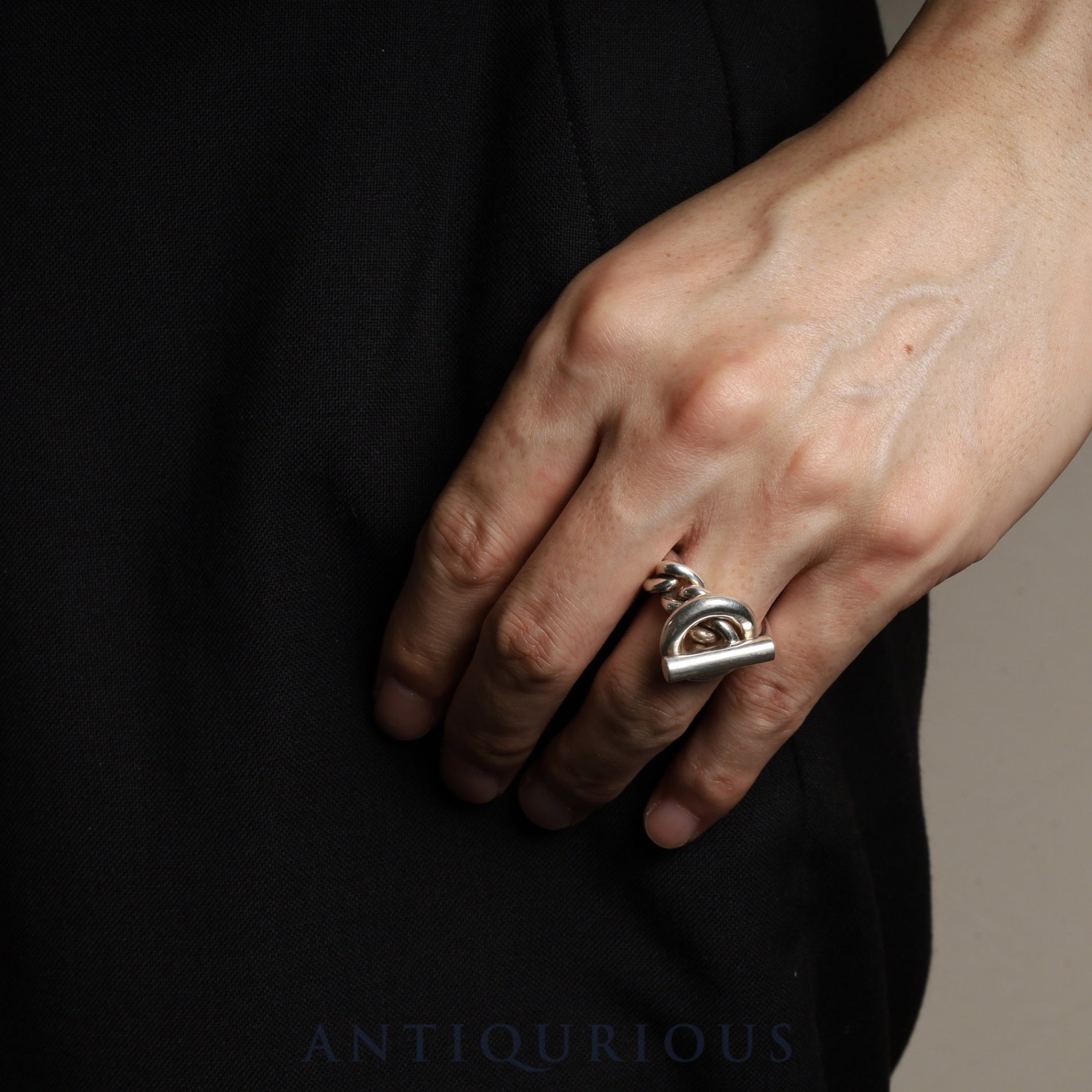 エルメス リング クロワゼット スターリングシルバー 約16-16.5号 #57