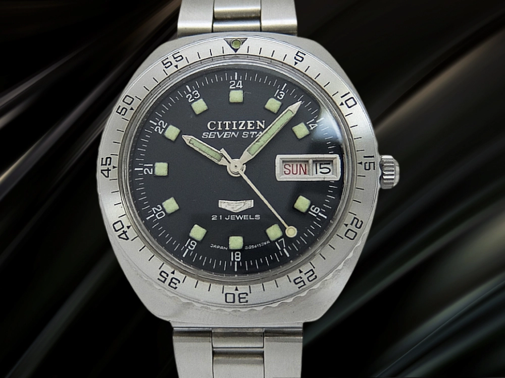 JA-3301| シチズン セブンスター ダイバー 21石 Ref.4-526970Y SS 回転