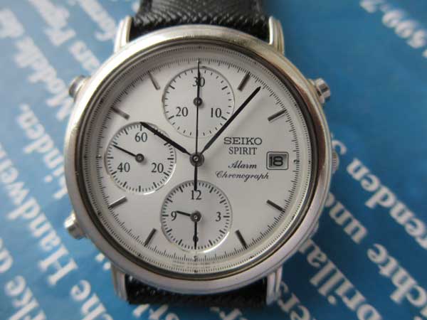 セイコー SPIRIT クロノグラフ&アラーム クォーツ 7T32-7000 希少絶版