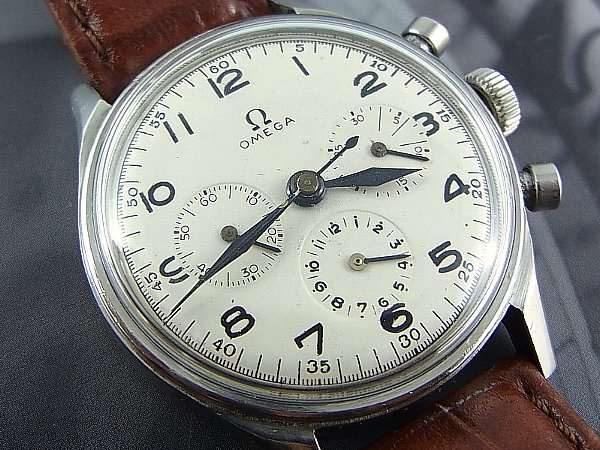 オメガ 3レジ・クロノグラフ 手巻き 希少 Cal.27 CHRO C12搭載 | アン