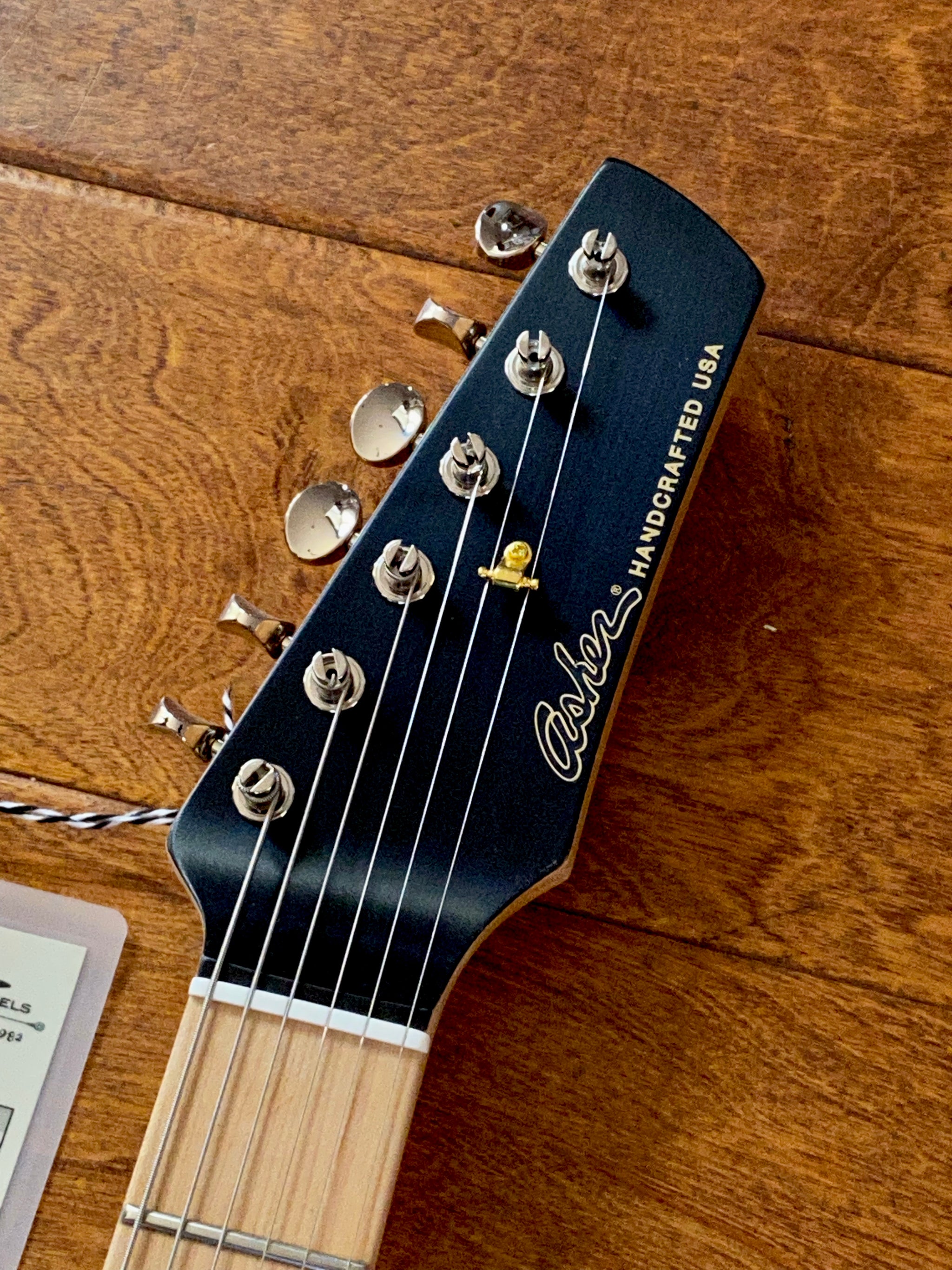 SOLD 2022 Asher T Deluxe with Swamp Ash Bound Body in TV Yellow