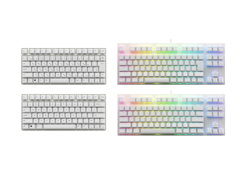 ゲーミングキーボード「REALFORCE GX1」ホワイトバージョンが2月14日