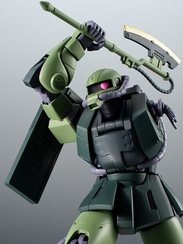 多彩な武装がセットになった「ROBOT魂 陸戦型ザクII JC型 ver