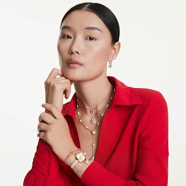 Matrix Vittore リング, ラウンドカット, ホワイト, シルバー系仕上げ