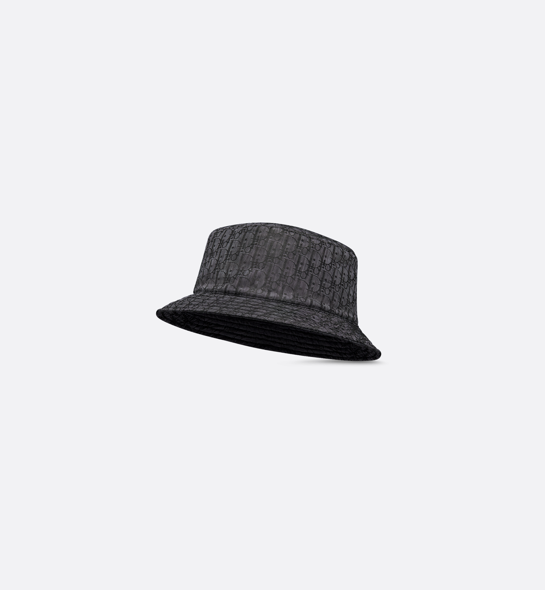 Kids' Bucket Hat Black Dior Oblique Technical Jacquard | DIOR