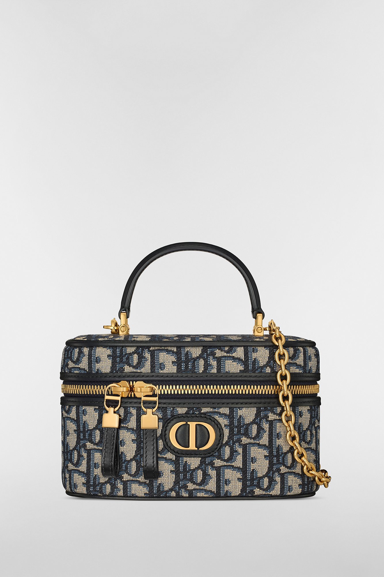 30 Montaigne Mini Vanity Case Blue Dior Oblique Jacquard | DIOR