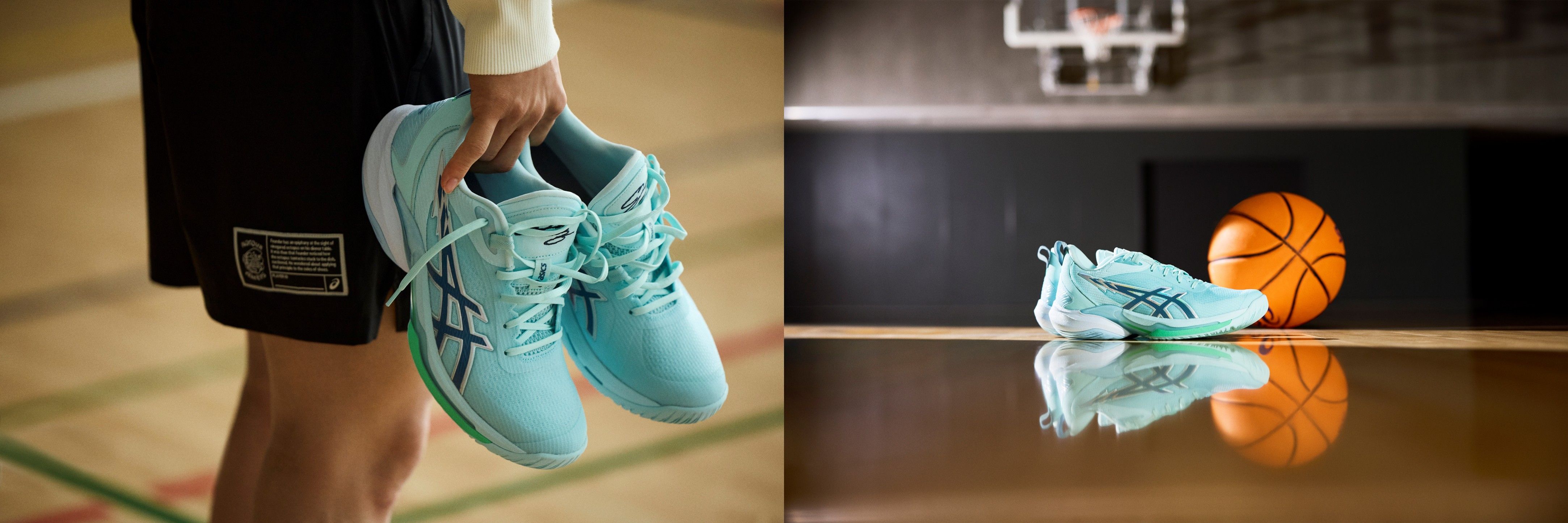 バスケットボールの河村勇輝選手と共同開発したシューズ「SWIFTACE