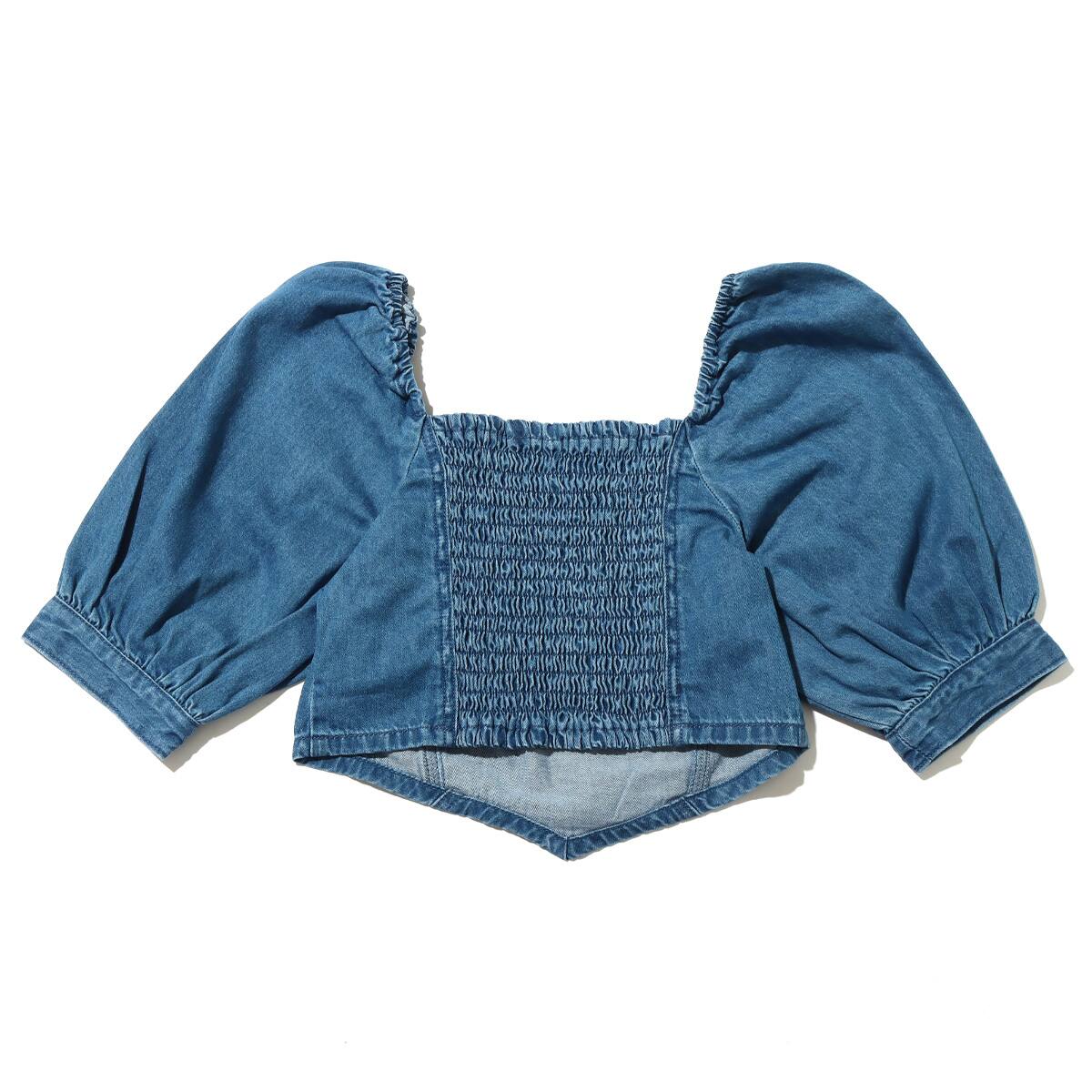 ANNA SUI NYC デニムコルセットトップス BLUE 22FA-I（アナスイ