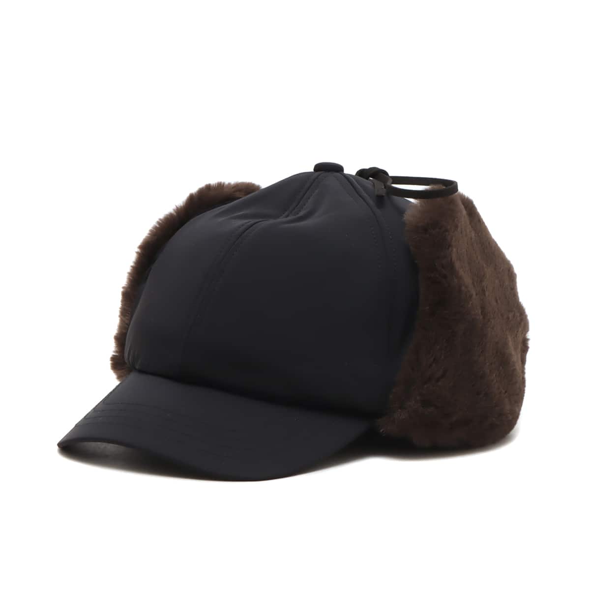 atmos pink ファー フライトキャップ BLACK（アトモスピンク ファー