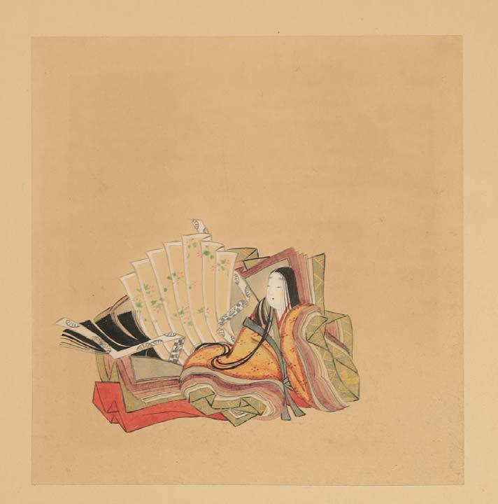 1738 唐物扇面盆唐子遊戯の図時代物