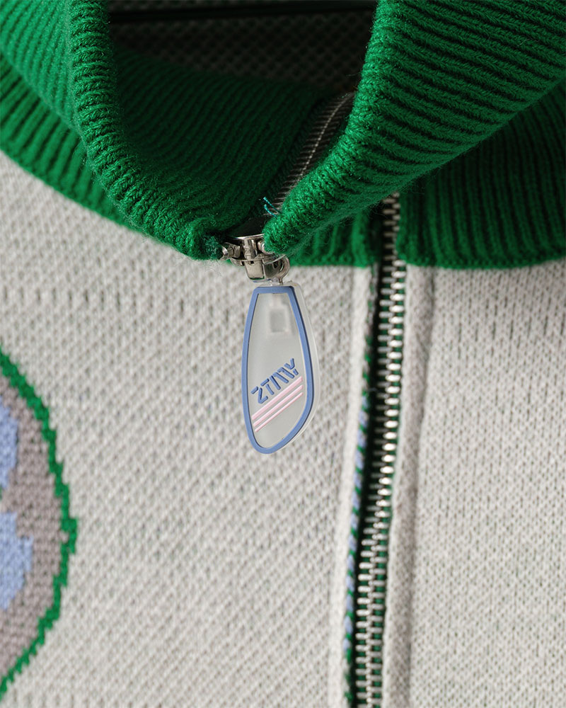 Full Zip Knit Jersey (Green) - ZUTOMAYO MART