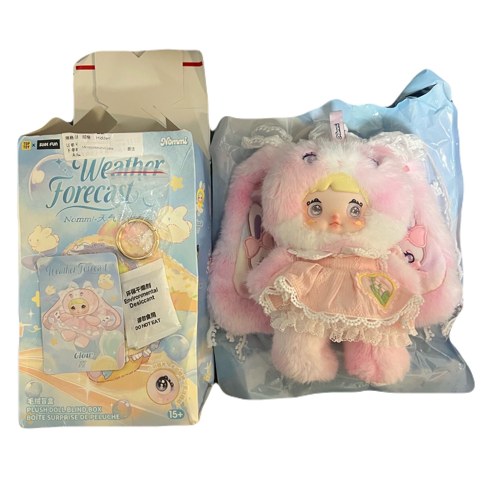 即納】 nommi ノミ 天気予報 シークレット Glow 霞 ぬいぐるみ ぬい活