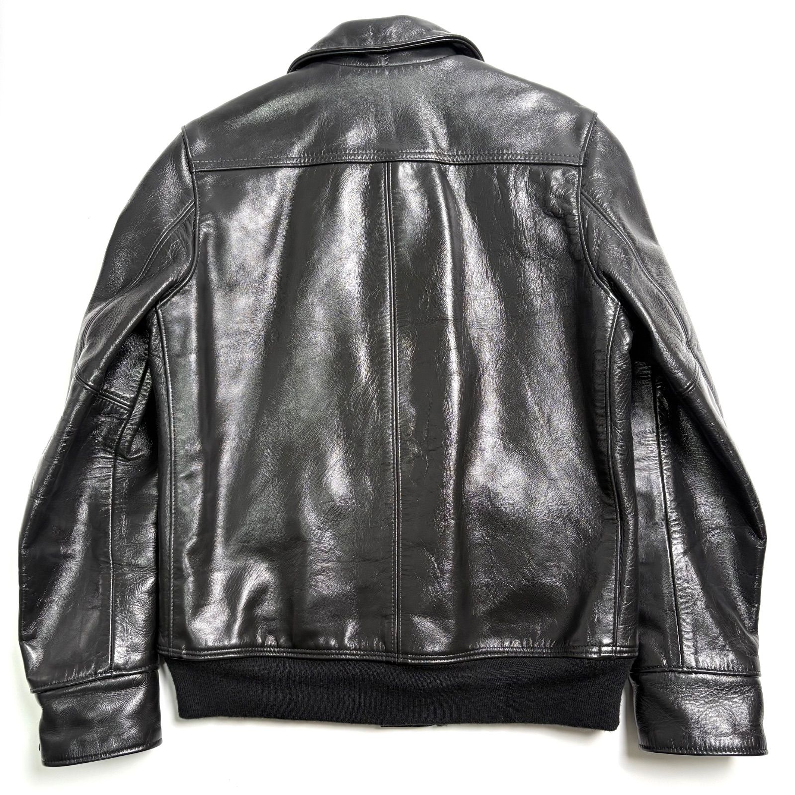 米国製】SCHOTT x BEAUTY&YOUTH レザージャケット 黒 40 ホースハイド