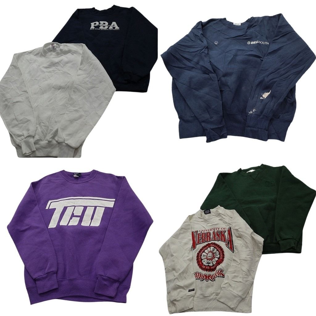 古着卸 まとめ売り USA製 スウェット 6枚セット (メンズ S