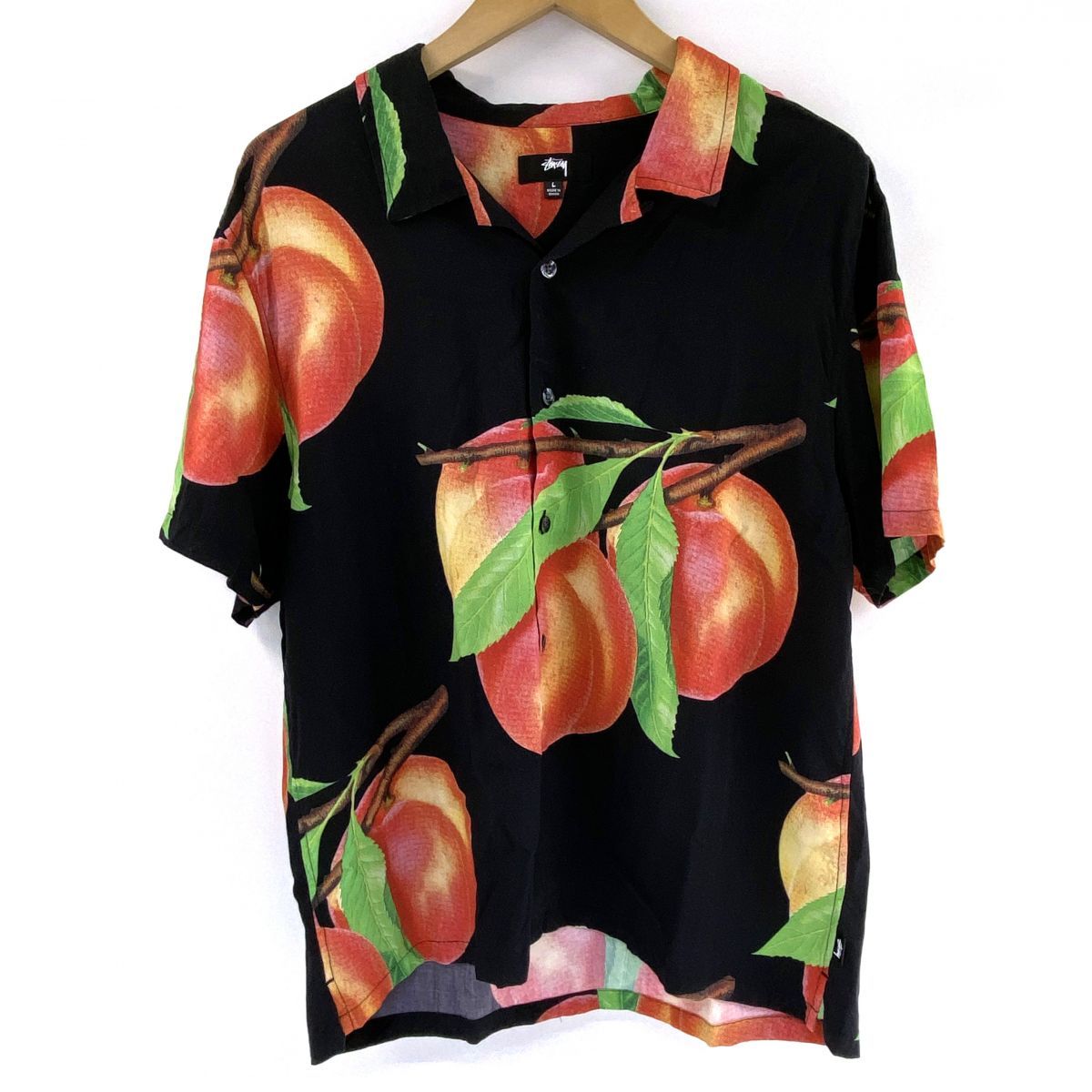STUSSY ステューシー フルーツ柄 半袖シャツ アロハシャツ Lサイズ