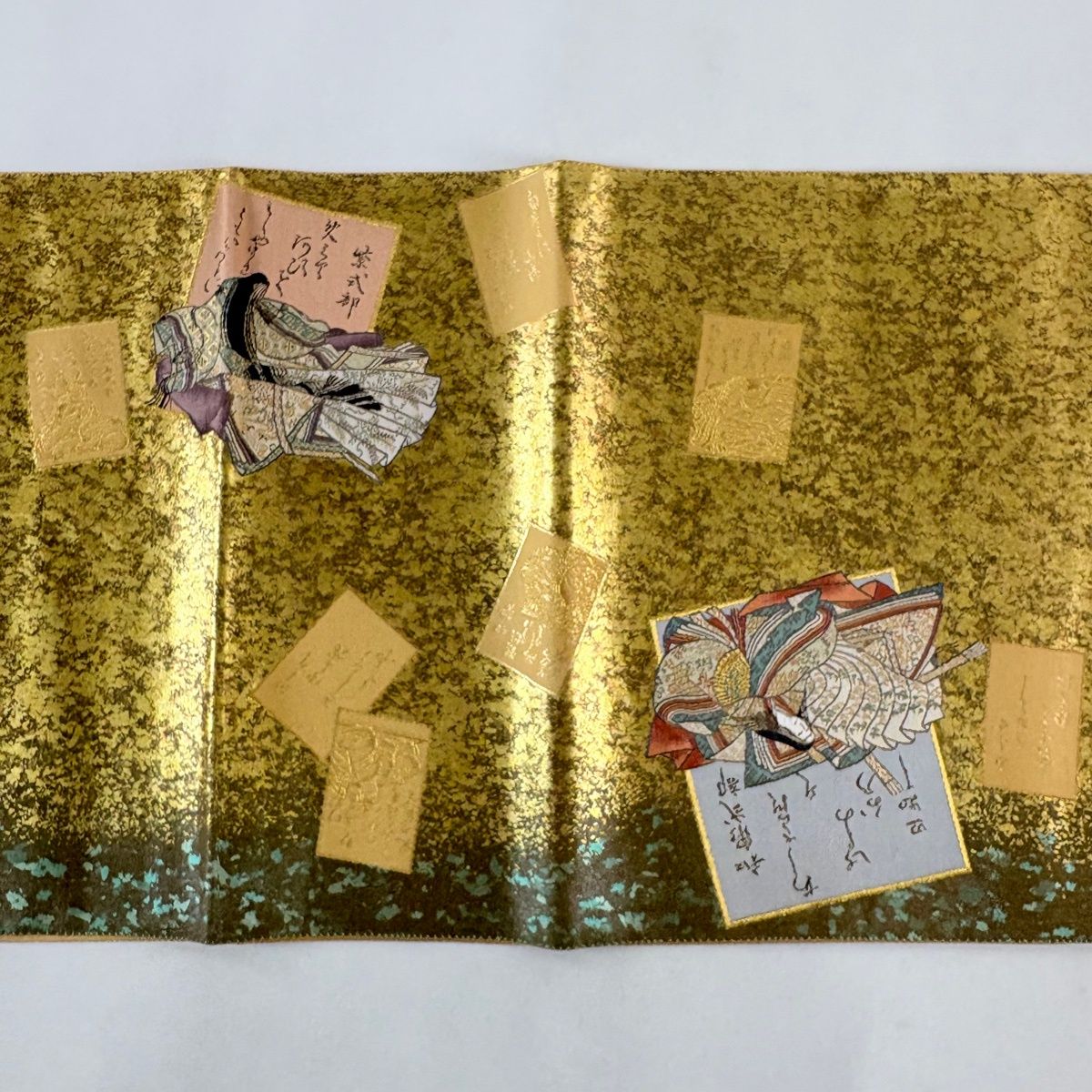 袋帯 秀品 歌仙飾文 引箔 金糸 金色 お太鼓柄 正絹 【中古】 - メルカリ