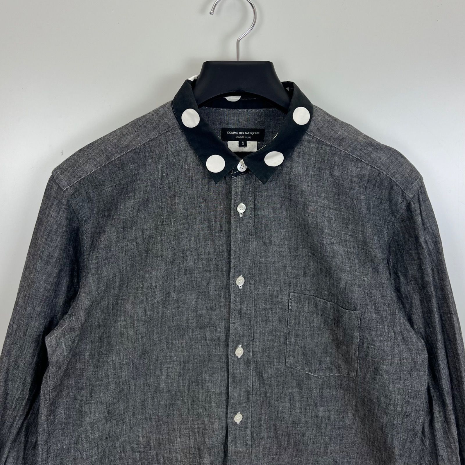 COMME des GARCONS HOMME PLUS CDG AD2011 polka dots L/S shirts S PH