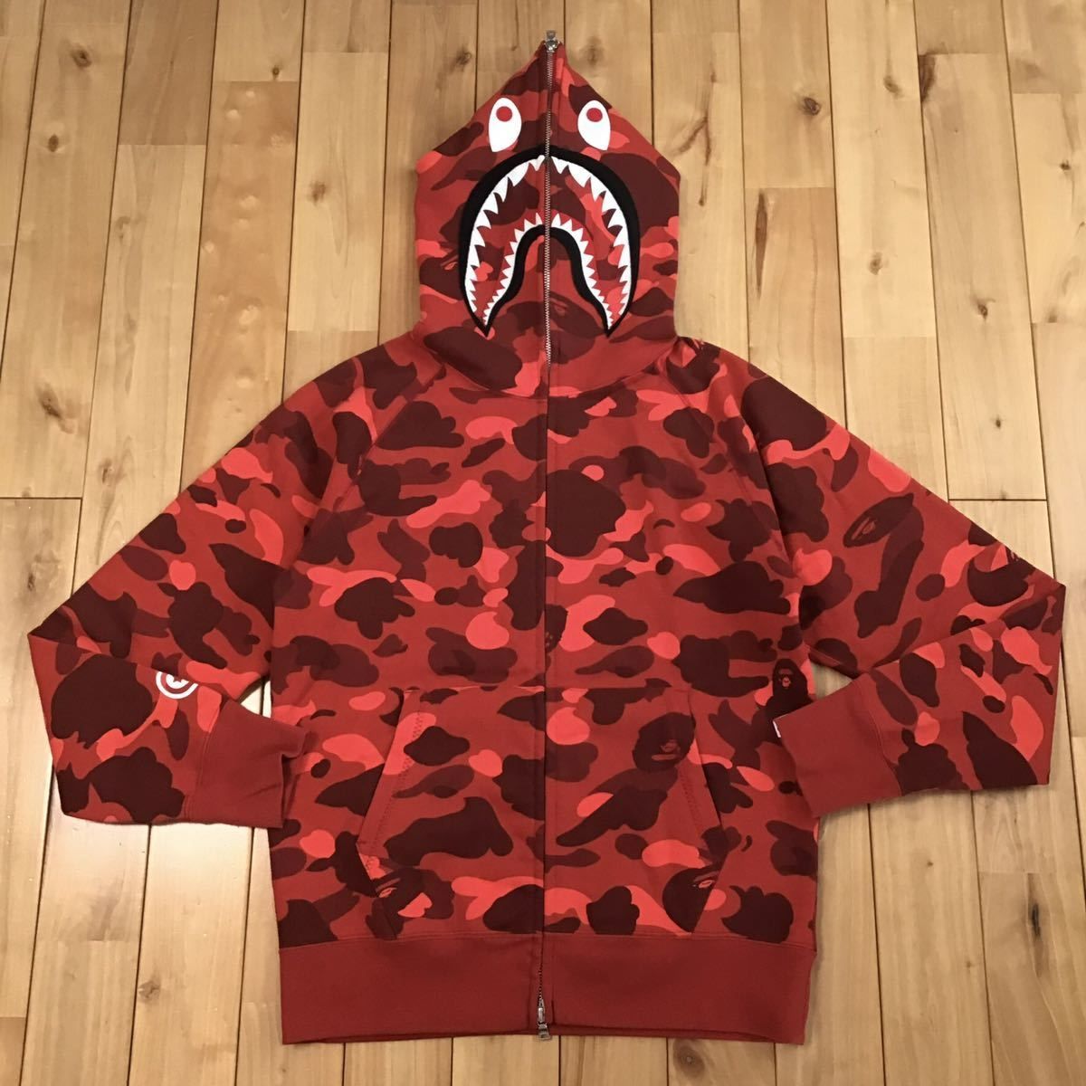 ☆美品☆ Red camo シャーク パーカー Mサイズ shark full zip hoodie