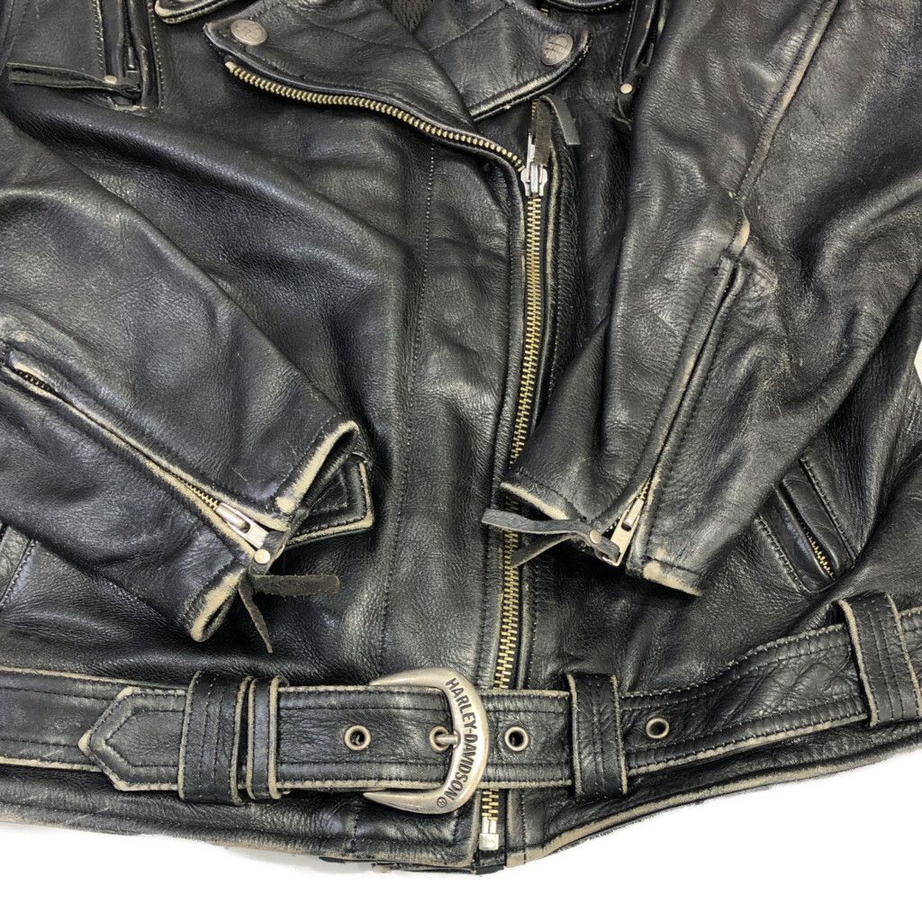 90年代 HARLEY DAVIDSON ハーレーダビッドソン レザーダブルライダース