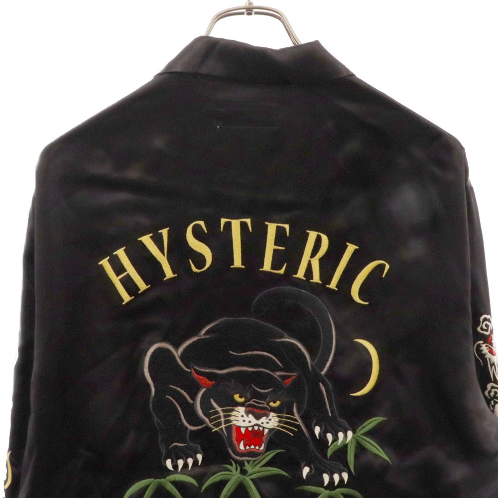 HYSTERIC GLAMOUR BLACK PANTHER刺繍スーベニアシャツ HYSTERIC