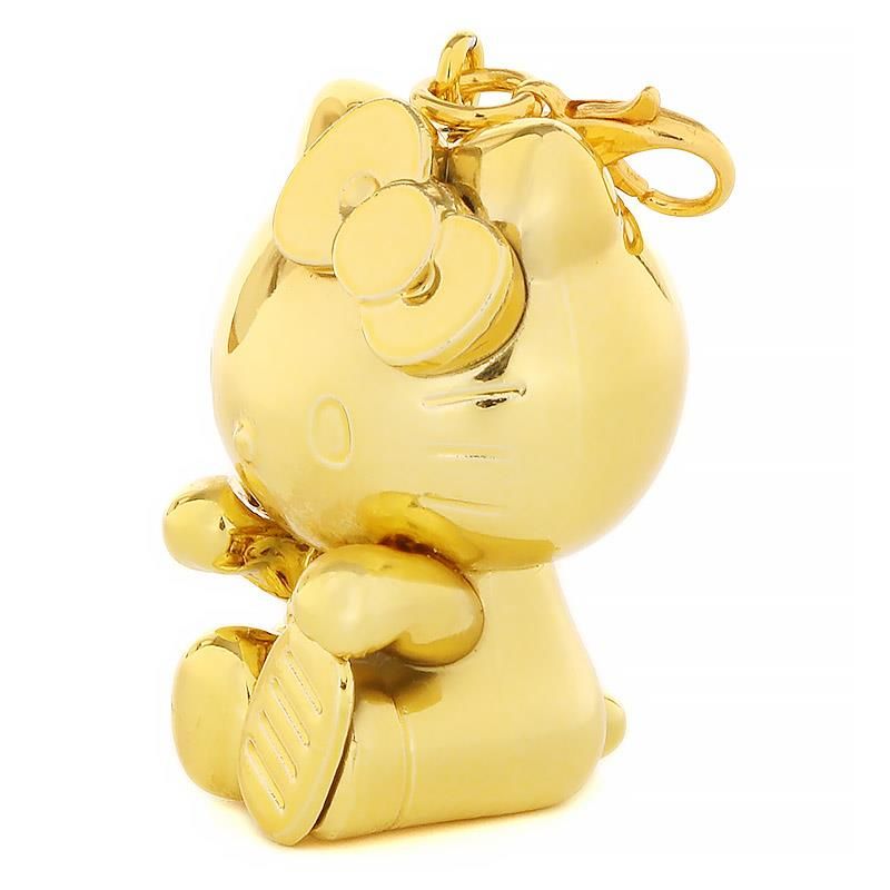 ハローキティ 金ピカ根付 ストラップ 金運 干支縁起 サンリオ sanrio