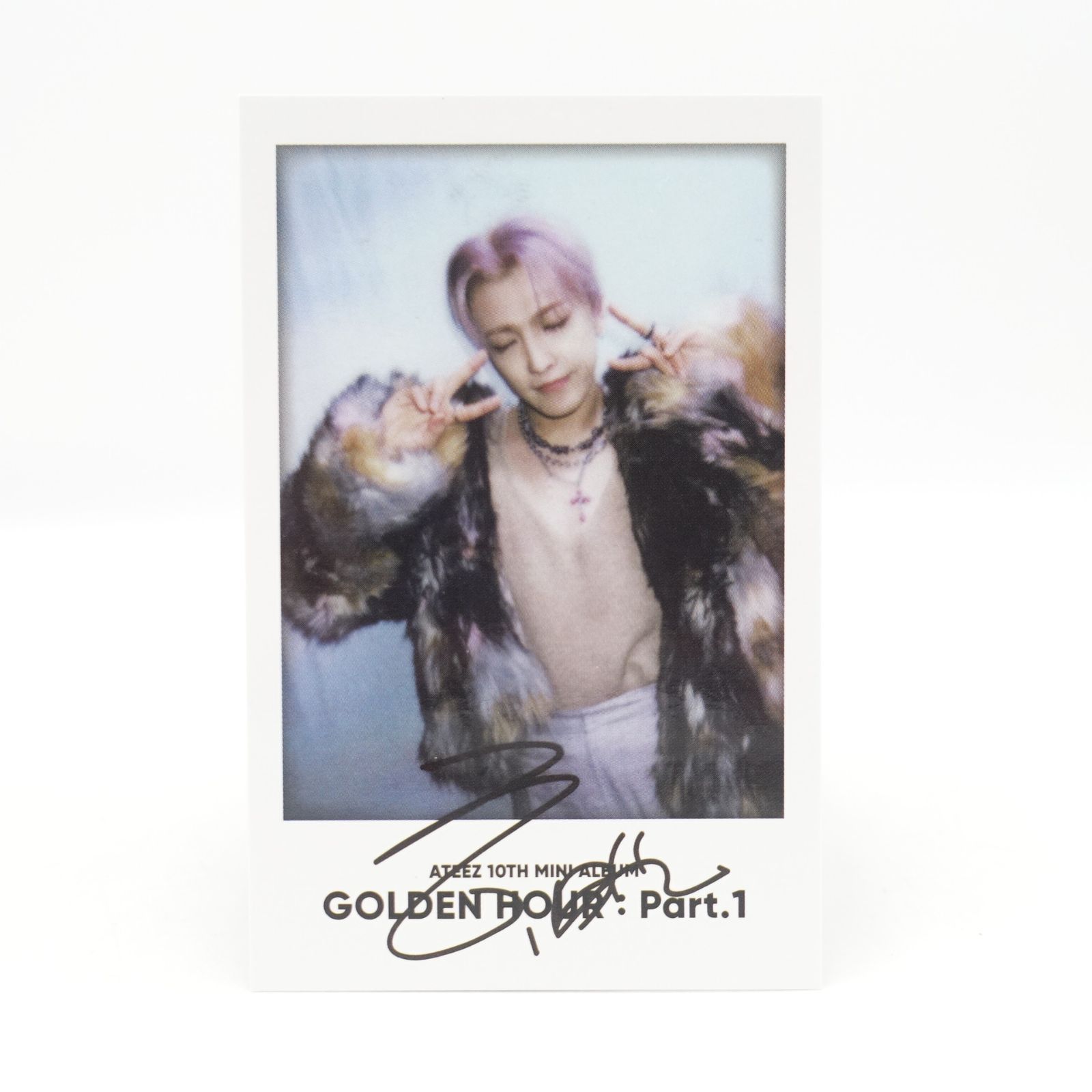 ATEEZ 直筆サイン入りポラロイド チェキ ホンジュン