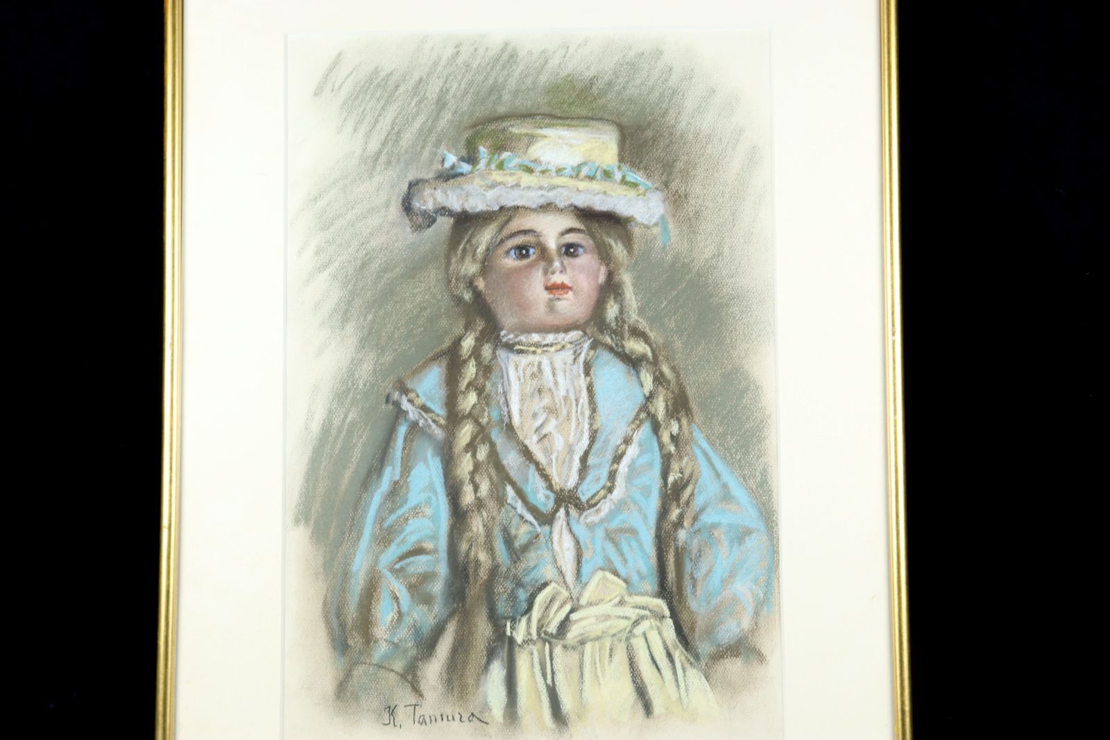 田村孝之介 「お人形」肉筆パステル画10号 古美術 楾 G315-T - メルカリ