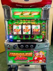 送料無料】マイジャグラーIV／KE 実機 ジャグランプ＆コイン不要機付き