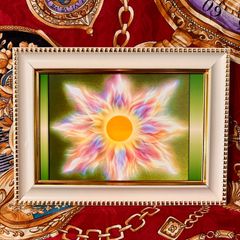 風水絵画☆強力開運アート】雲海ダイヤモンド赤富士 仕事運金運アップ