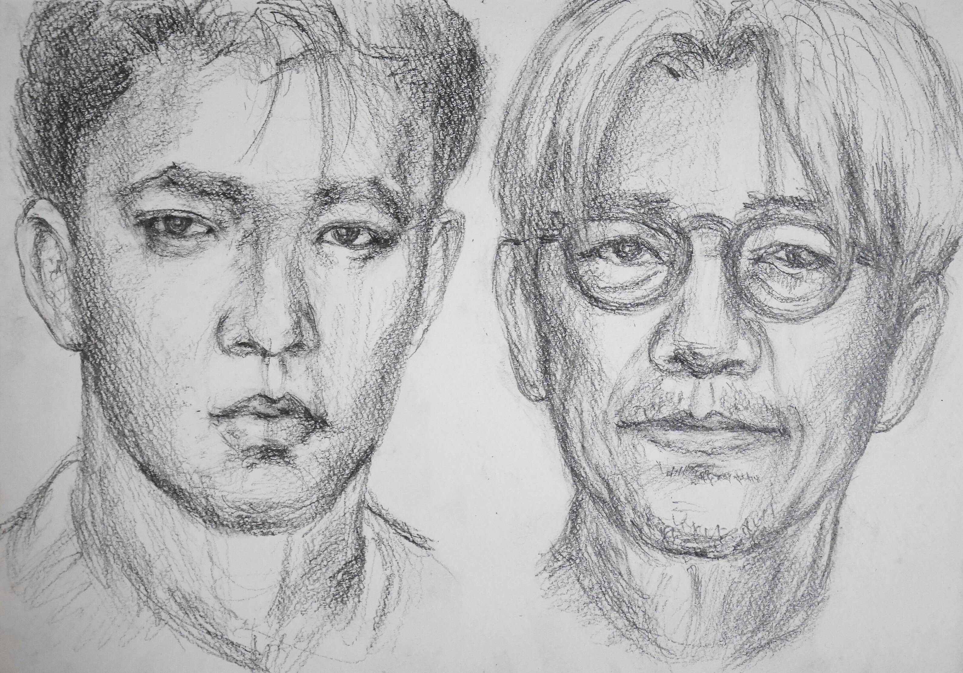 久しぶりの人物デッサン｜りら