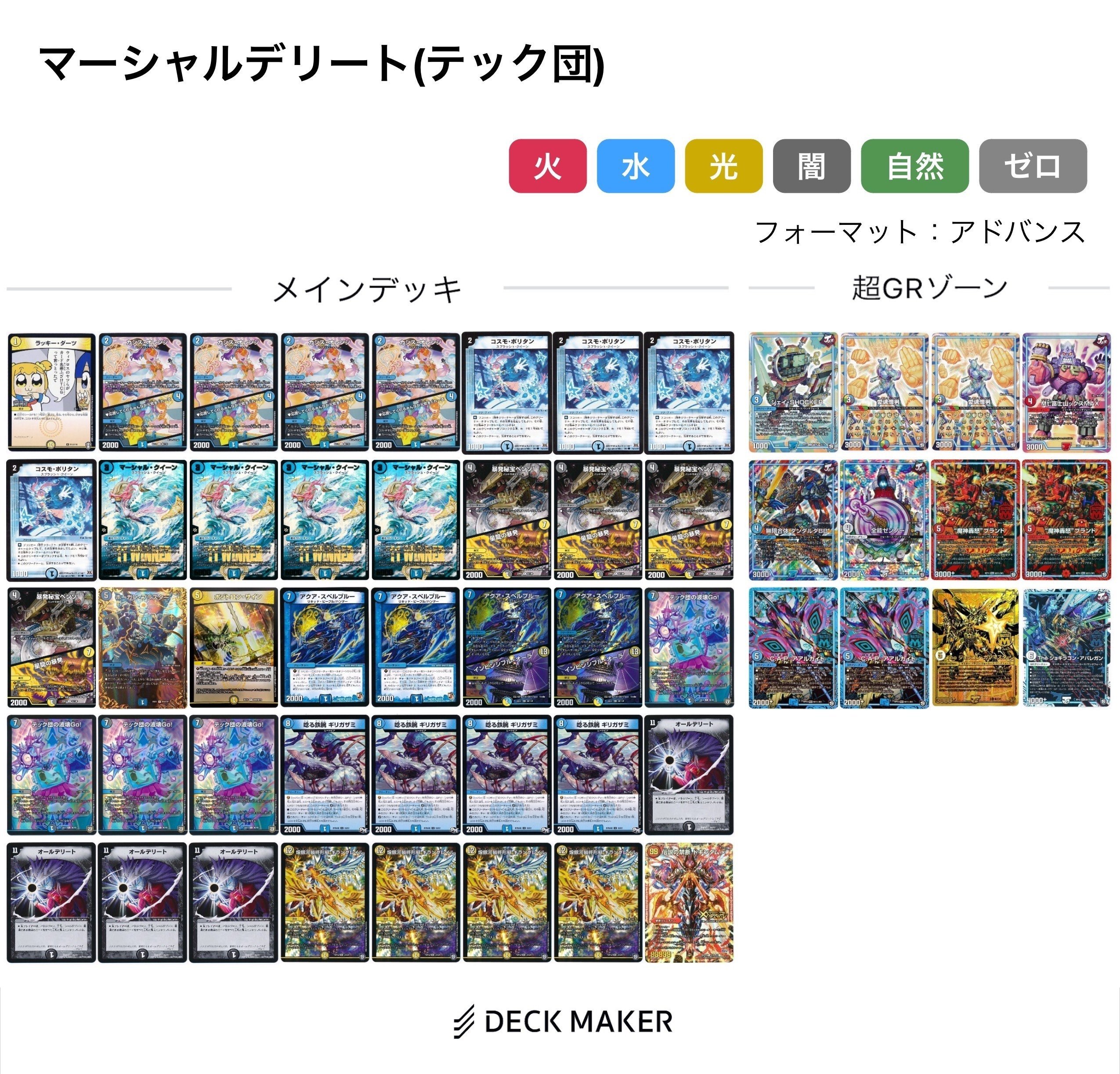 デュエルマスターズ デッキNo.A18 マーシャルデリートデッキ