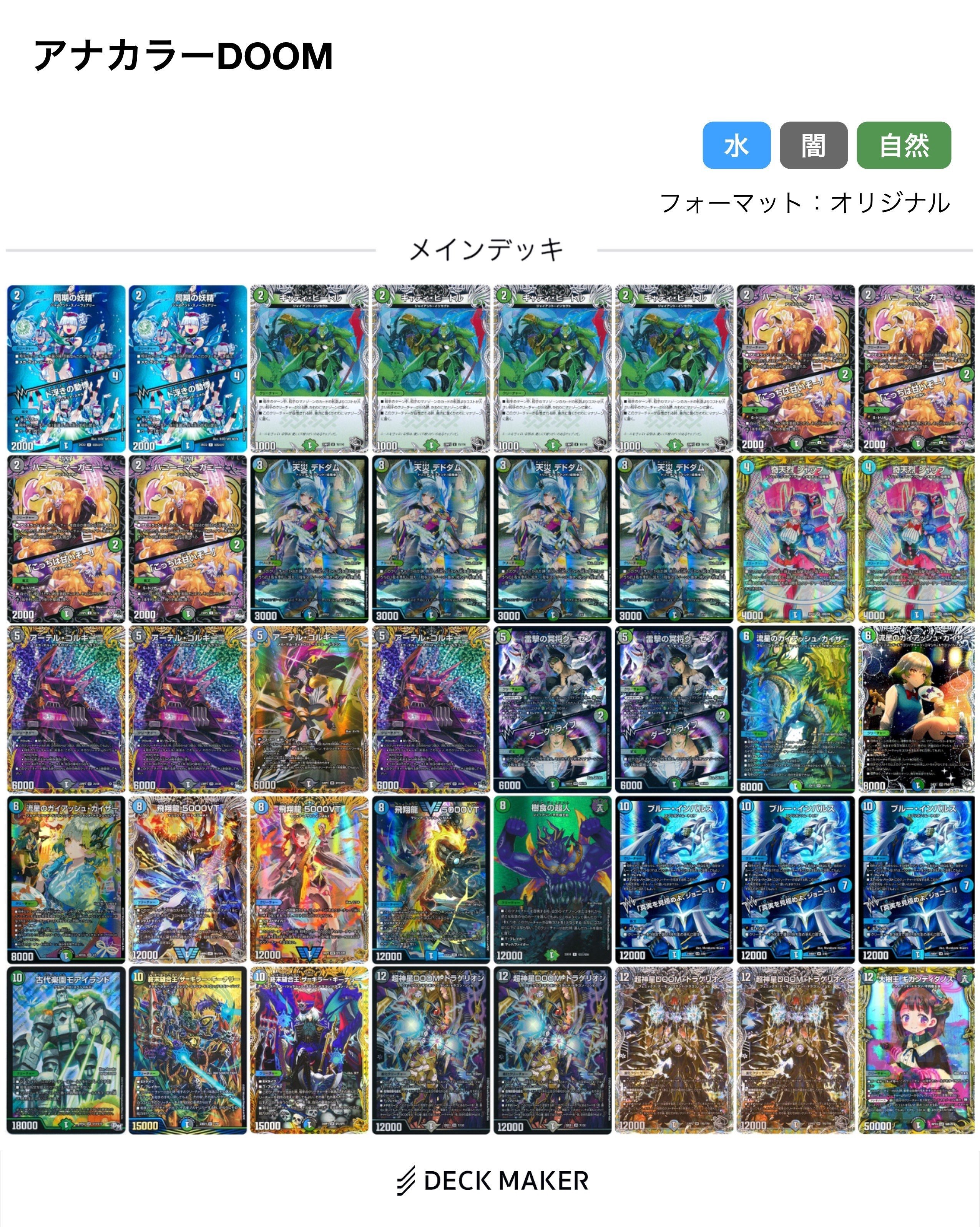 新殿堂後、アナカラーDOOM について｜にゃむ