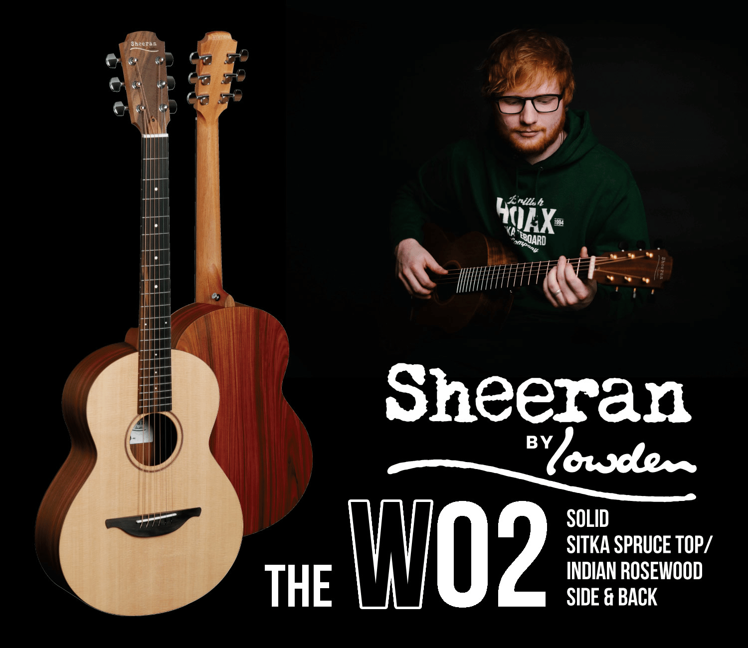 エド・シーラン×ローデンで実現の「Sheeran BY Lowden」が本数限定特別