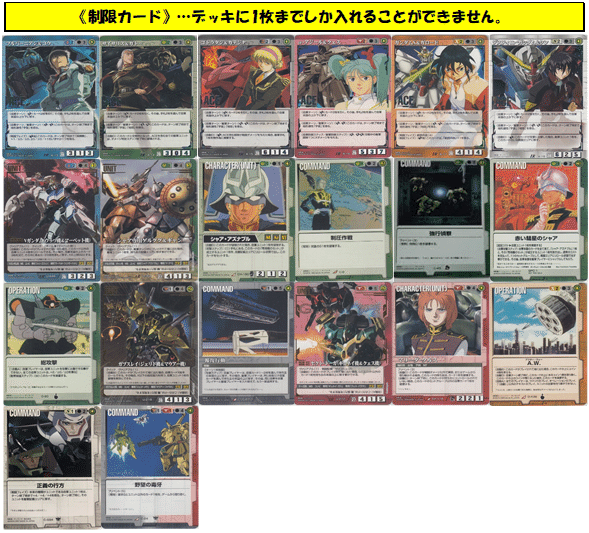 2022年のガンダムウォー環境図｜カードランド秋葉原店