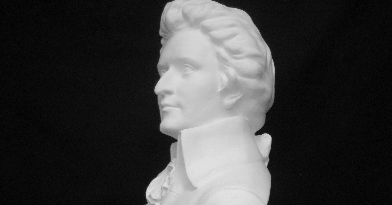 K-190 モーツァルト胸像（特大）｜石膏像ドットコム（脇本）