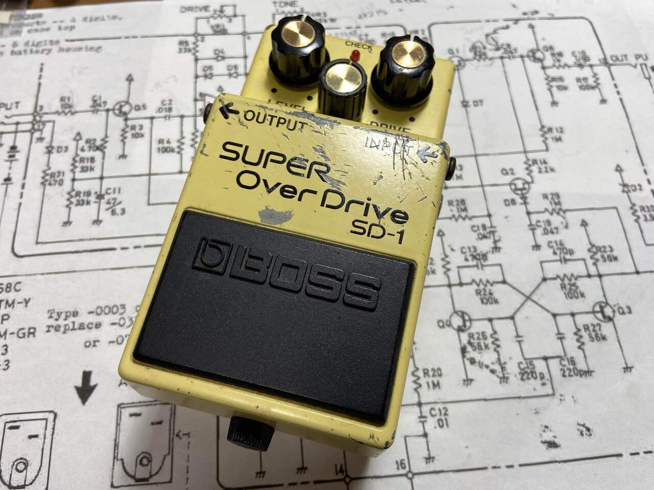 BOSS SD-1オペークmod｜マツナミヒロキ