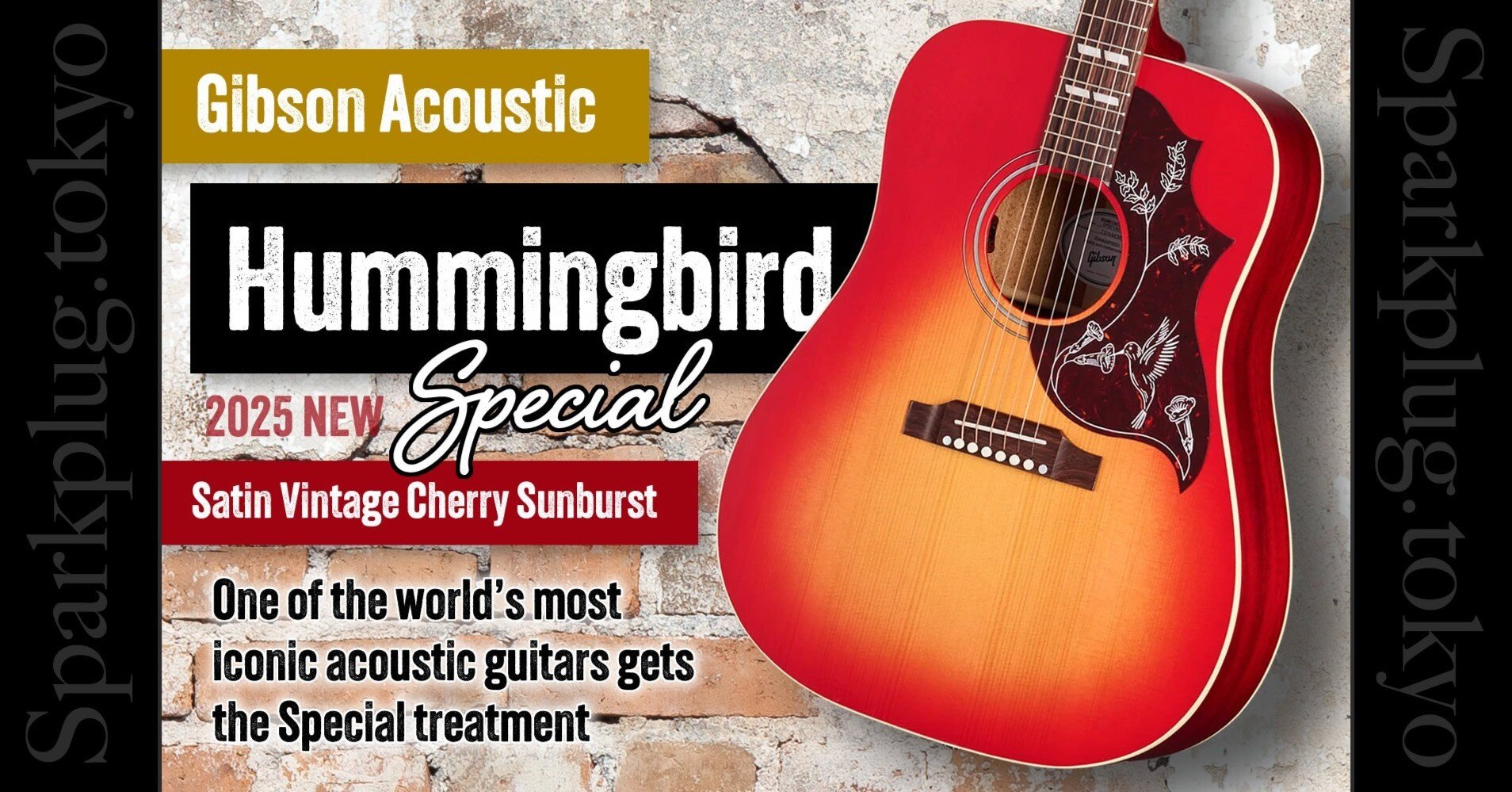 ギブソン・アコギの大定番「ハミングバード」に渋い艶消し仕様の