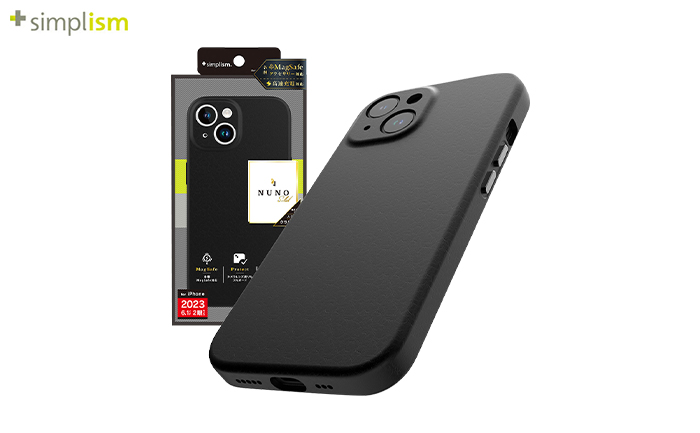 iPhone 15専用]Simplism シンプリズム [NUNO]MagSafe対応 バックカバー
