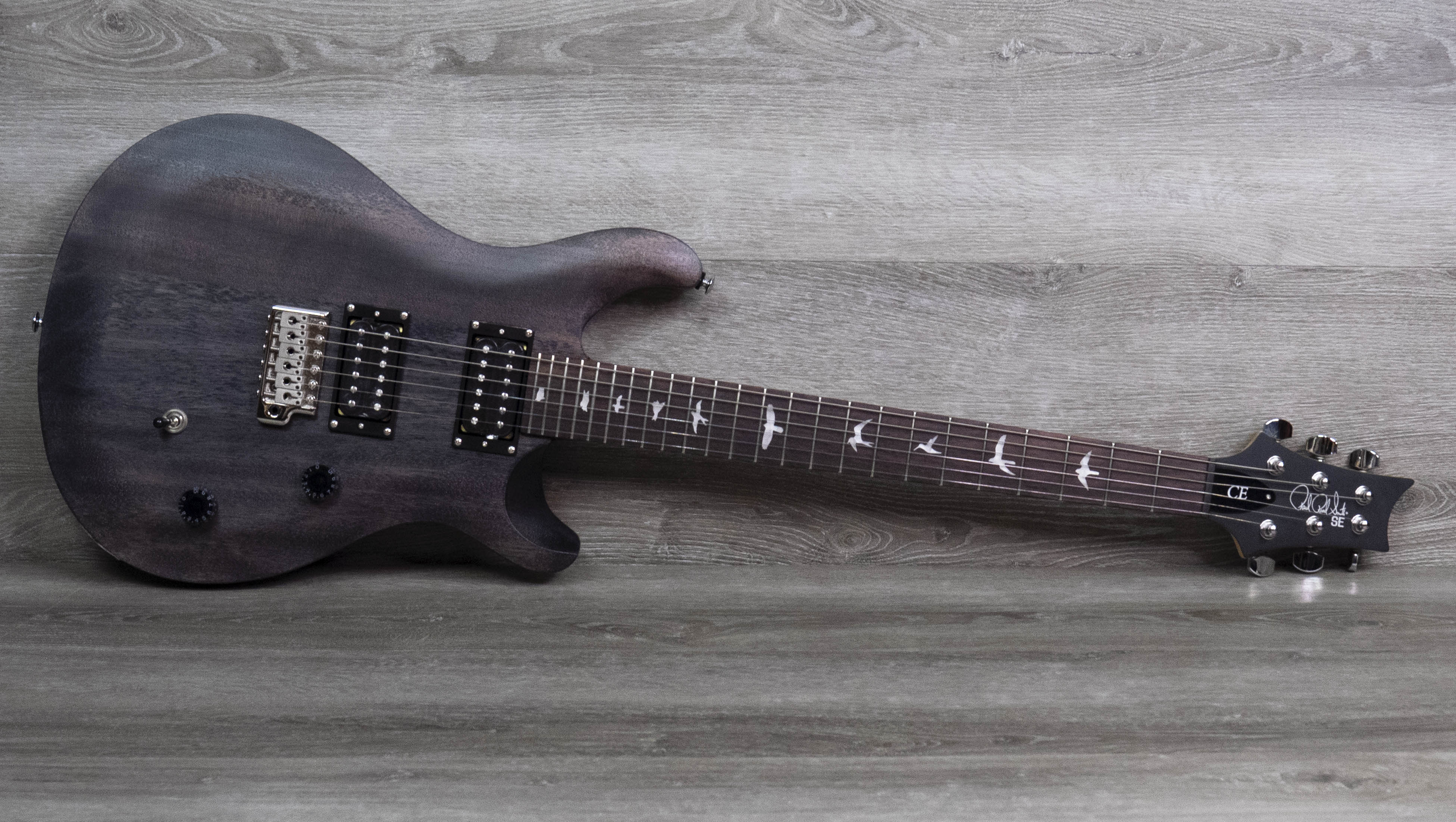 PRS SE CE24 Standard Satin, Charcoal – A Strings