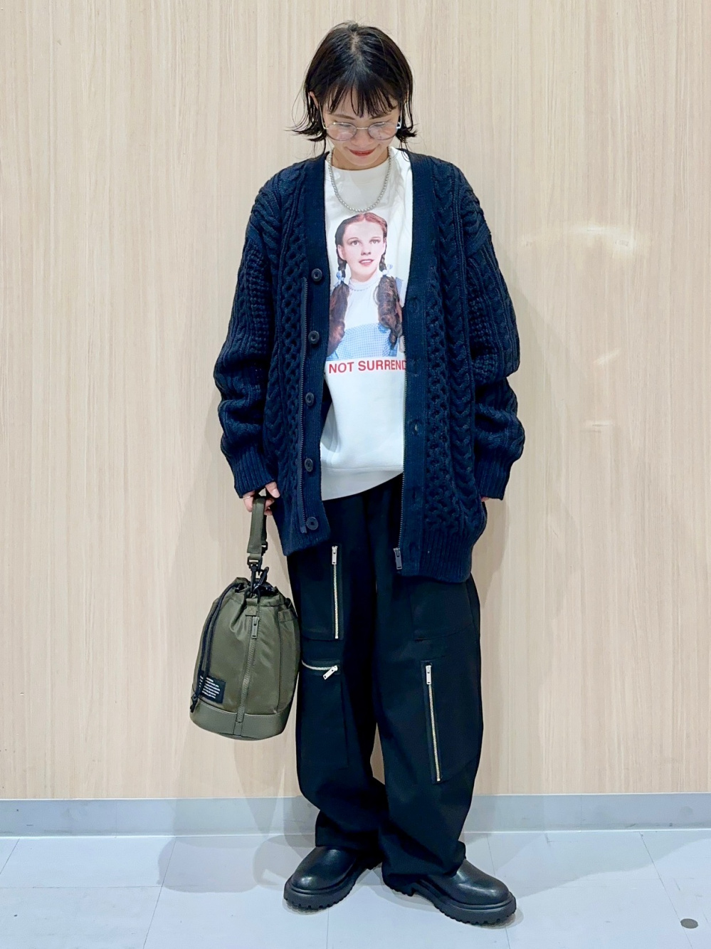 ジップポケットシャツ UNDERCOVER(セットアップ可能)、ジップポケット