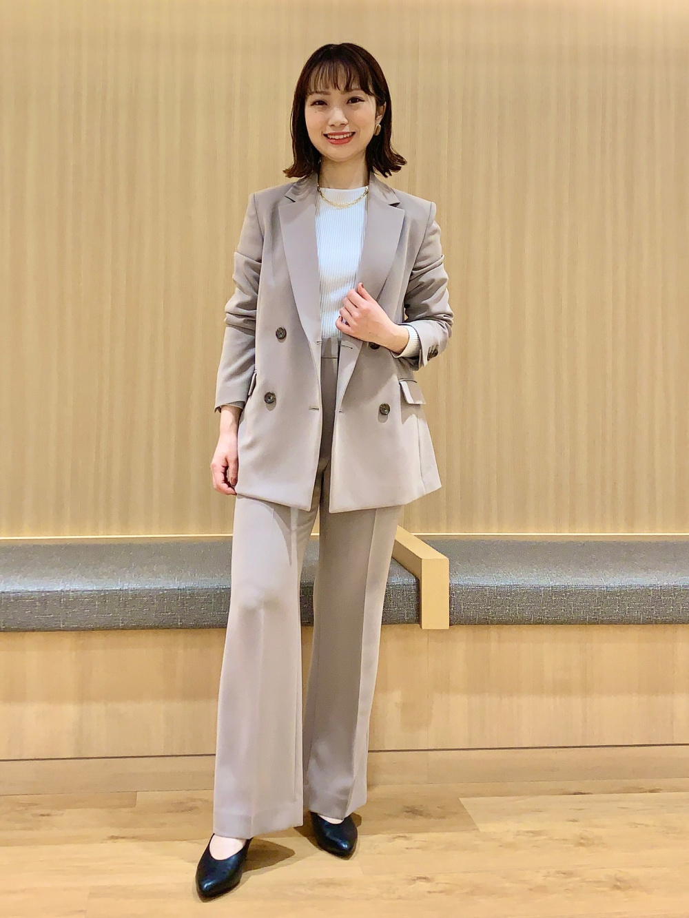 トリアセブレンドカラーレスジャケット、トリアセブレンドストレート